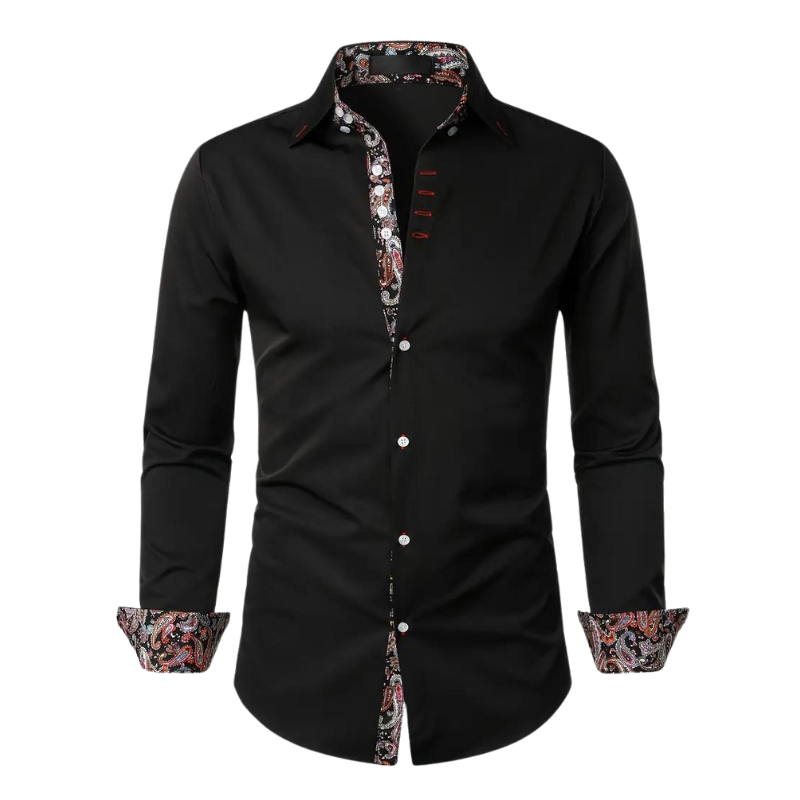 Ruben | Stijlvol Overhemd met Paisley Accent voor Mannen