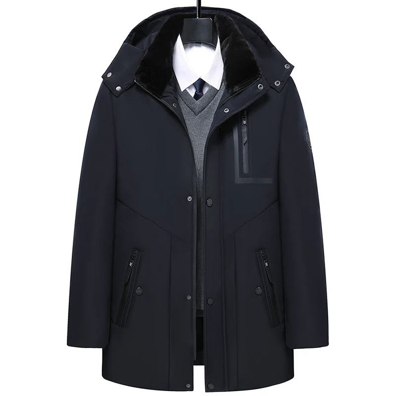 Tiemen-Jan | Warme Winterparka voor Mannen met Afneembare Capuchon en Praktische Ritsen