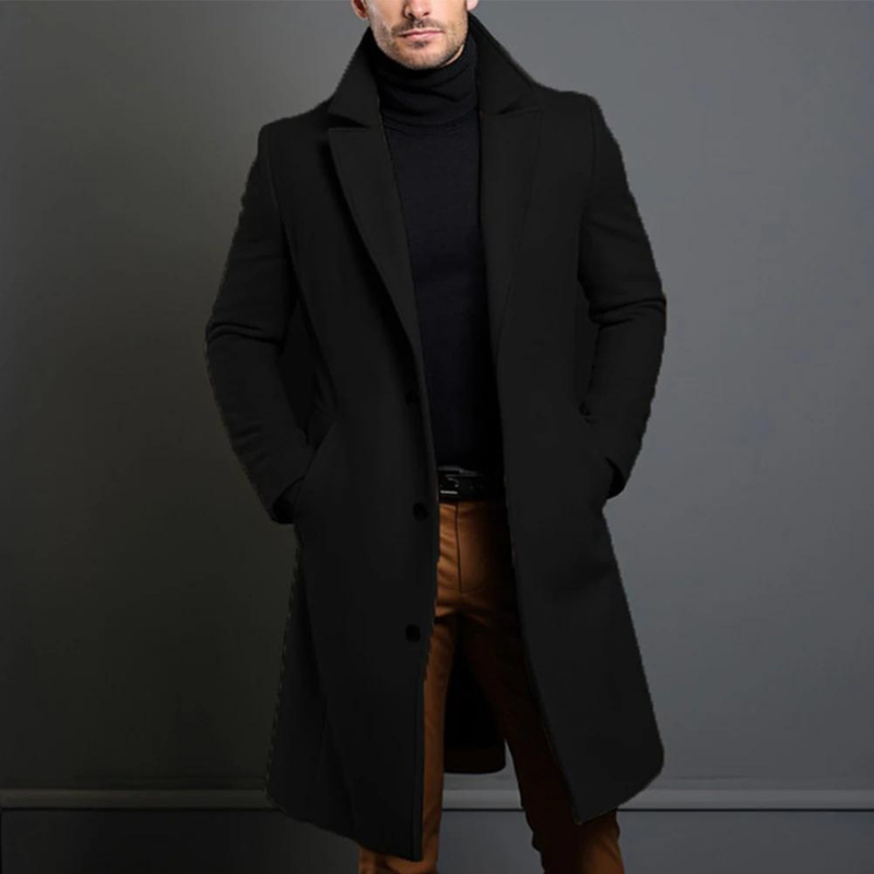 Wim | Stijlvolle Lange Trenchcoat voor de Herfst