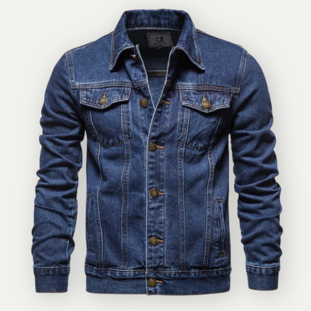 Stan | Stijlvolle Denim Truckerjack met Comfortabele Pasvorm