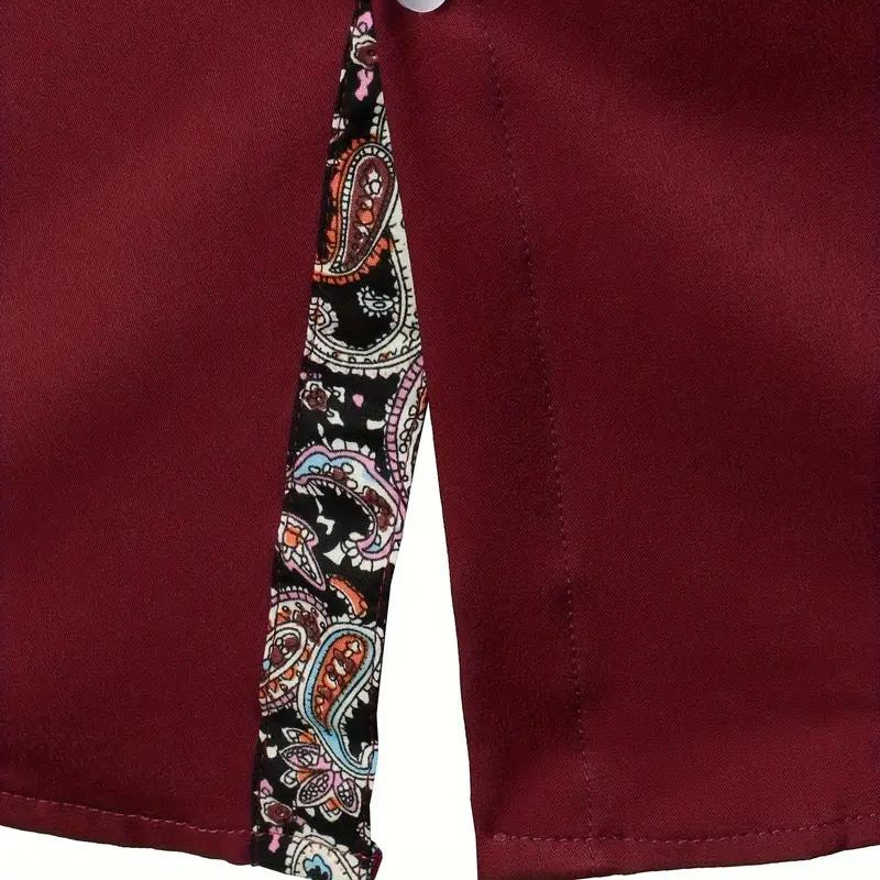 Ruben | Stijlvol Overhemd met Paisley Accent voor Mannen