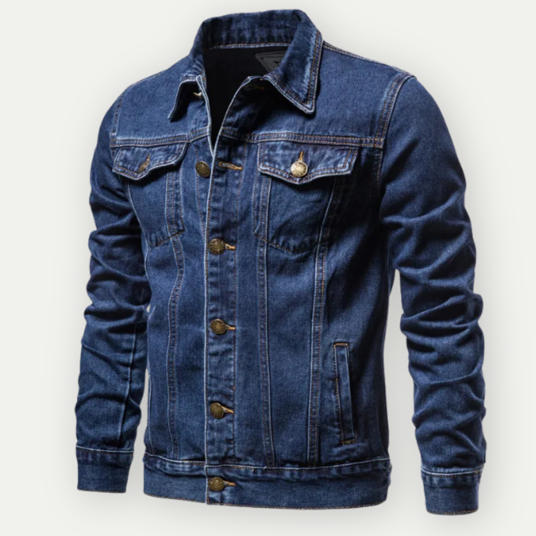 Stan | Stijlvolle Denim Truckerjack met Comfortabele Pasvorm