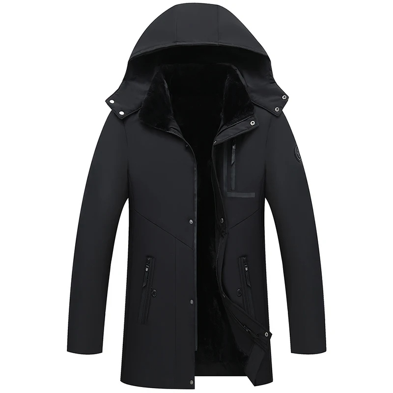 Tiemen-Jan | Warme Winterparka voor Mannen met Afneembare Capuchon en Praktische Ritsen
