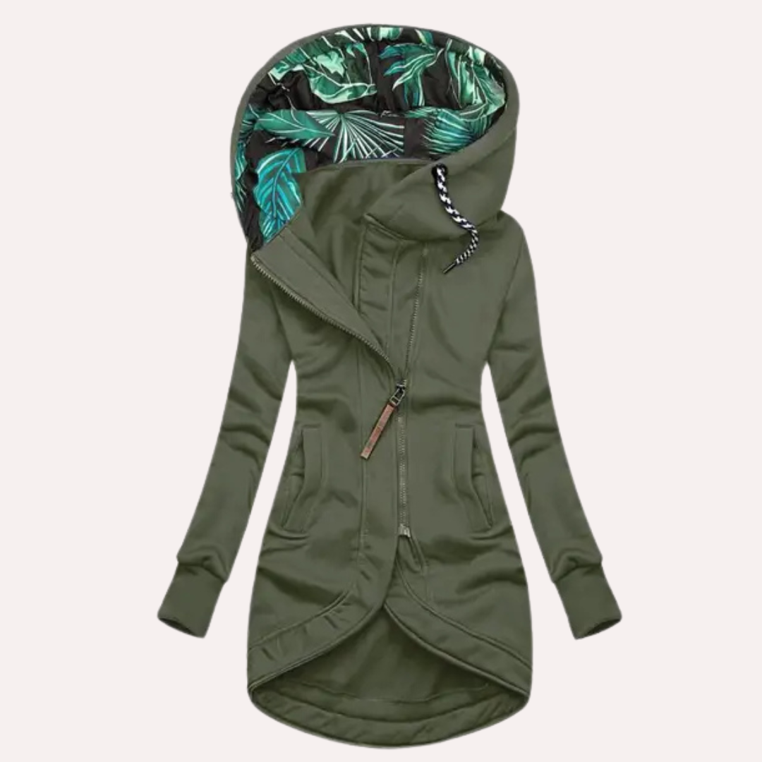 Natasha | Stijlvol Dames Fleece Jack met Comfortabele Capuchon