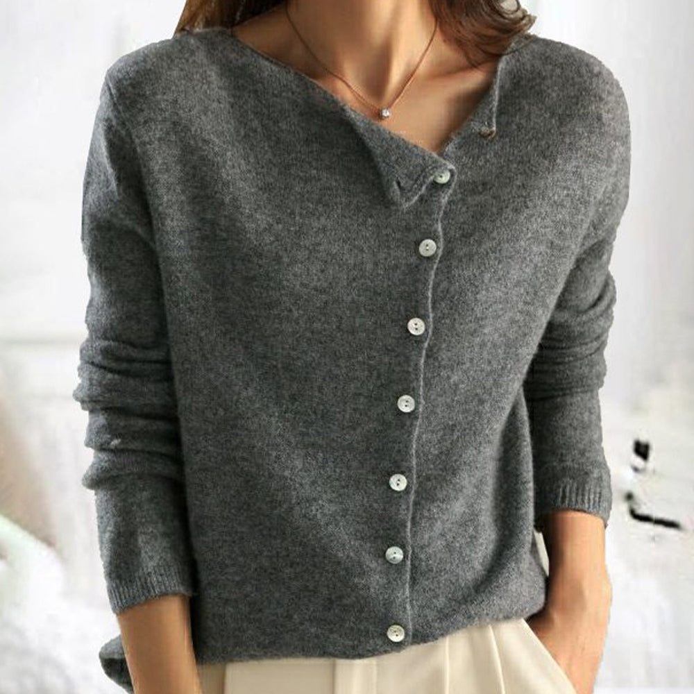 Zachte Cashmere Cardigan met Knopen voor de Herfst