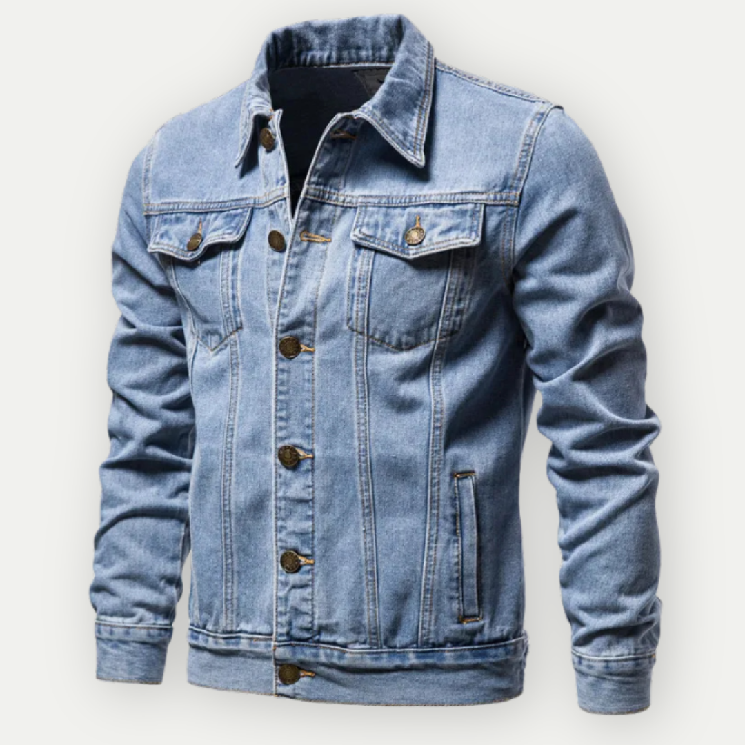 Stan | Stijlvolle Denim Truckerjack met Comfortabele Pasvorm