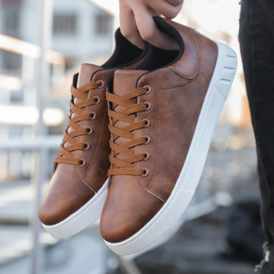 Moderne Leren Sneakers voor Mannen