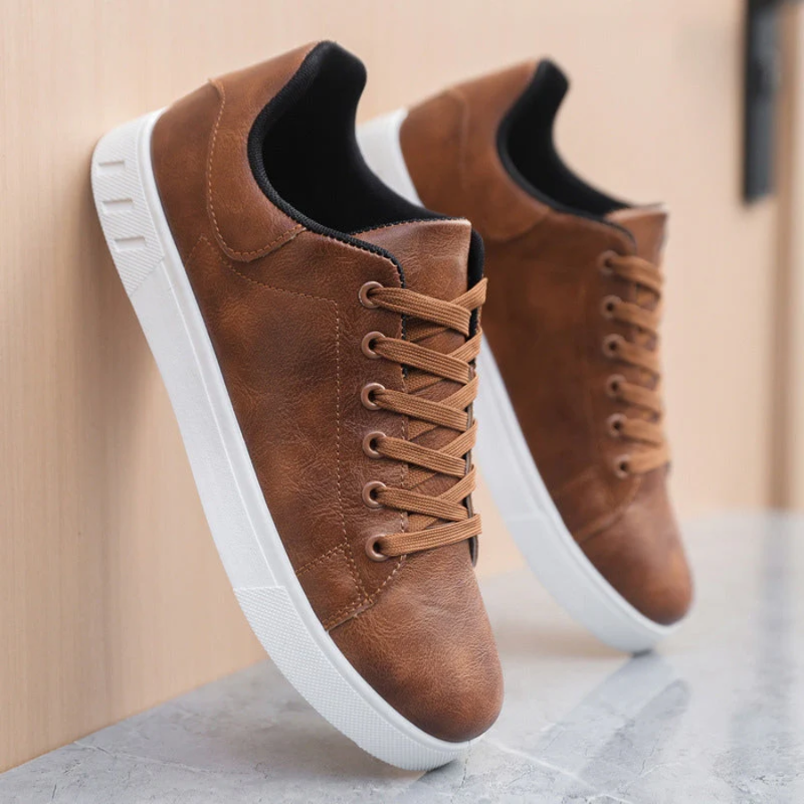 Moderne Leren Sneakers voor Mannen