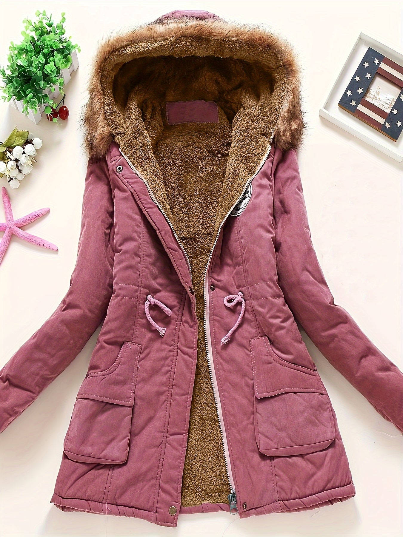 Stijlvolle Dames Parka Jas met Warme Capuchon