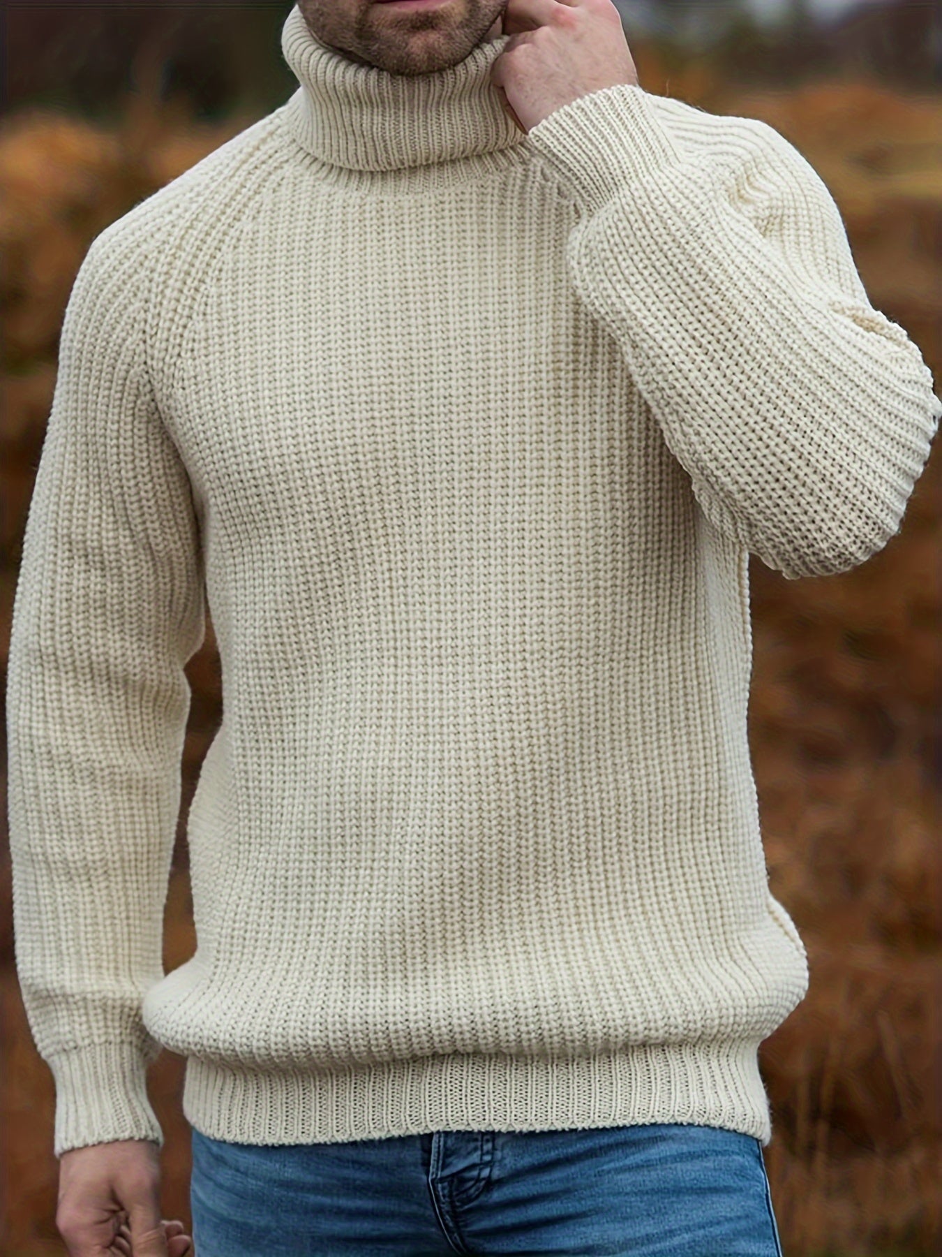 Stijlvolle Heren Coltrui | Vintage Breipullover voor Herfst/Winter