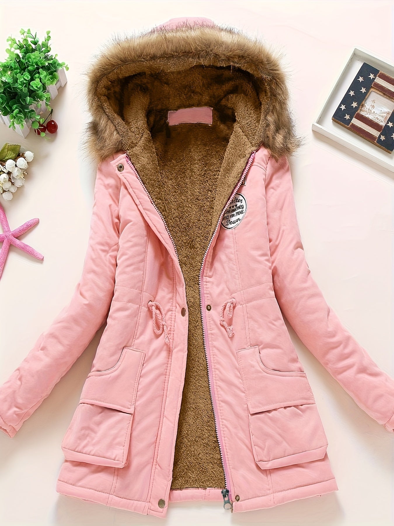 Stijlvolle Dames Parka Jas met Warme Capuchon