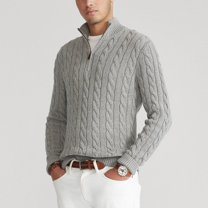 Stijlvolle Old Money Half Zip Trui