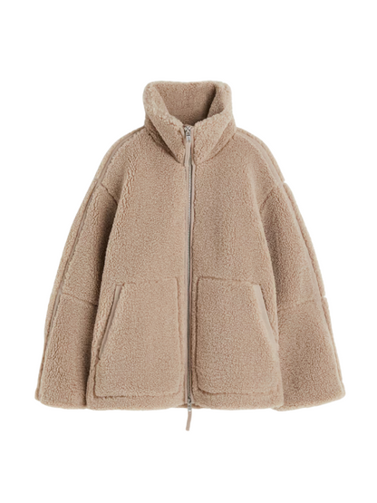 Jeanne | Ultra-Zachte Oversized Sherpa Fleece Jas Stijlvol voor Koud Weer