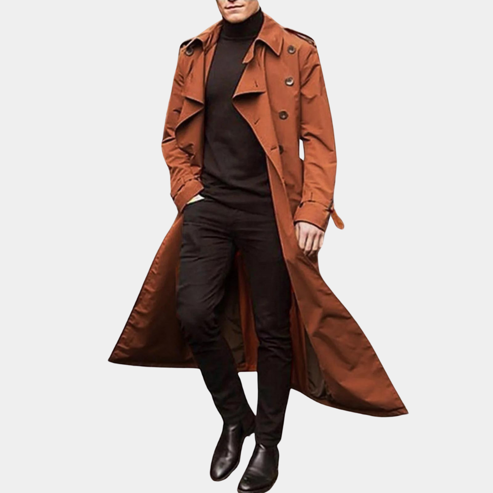 Stijlvolle Waterdichte Trenchcoat voor Mannen