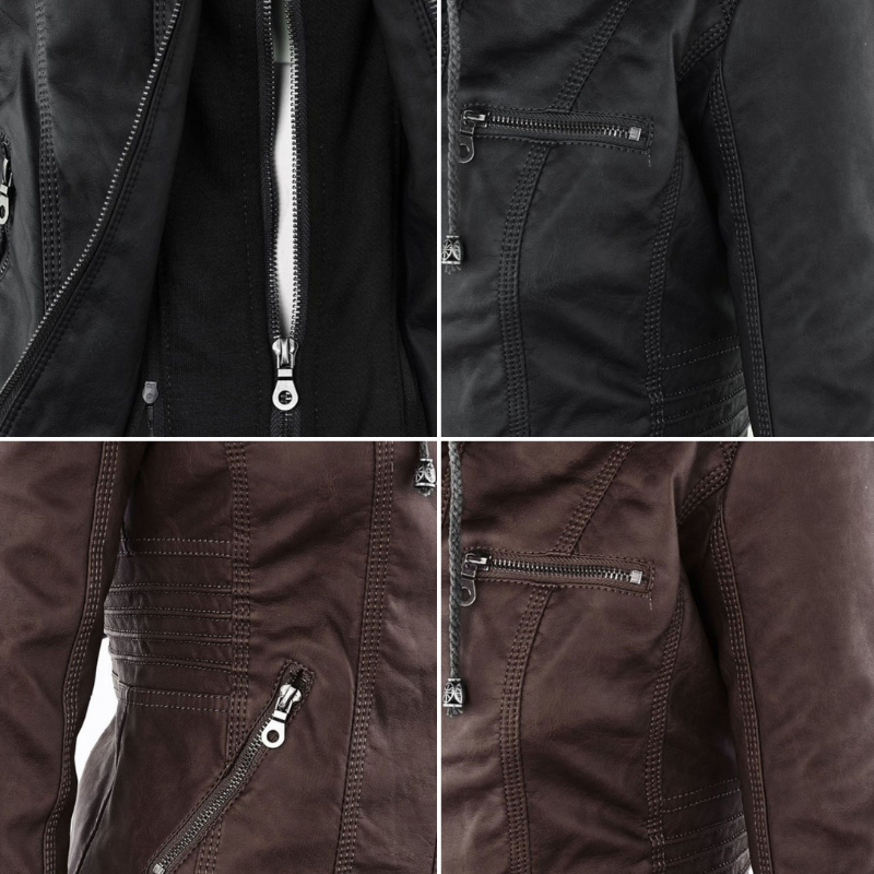 Marga | Stijlvolle Jas | Klassieke Moto Jacket | Hoge Kwaliteit