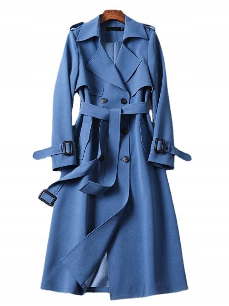 Moderne Dames Trenchcoat met Tijdloze Vintage Stijl