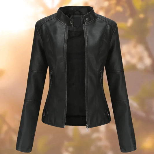 Claudia | Modieus Dames Bikerjack | Slanke Snit