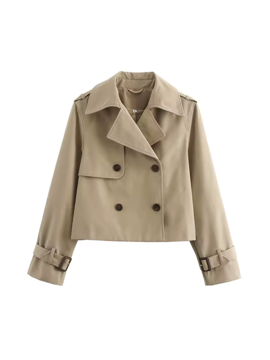 Marlies | Stylish Waterdichte Dames Trenchcoat met Ceintuur en Reverskraag