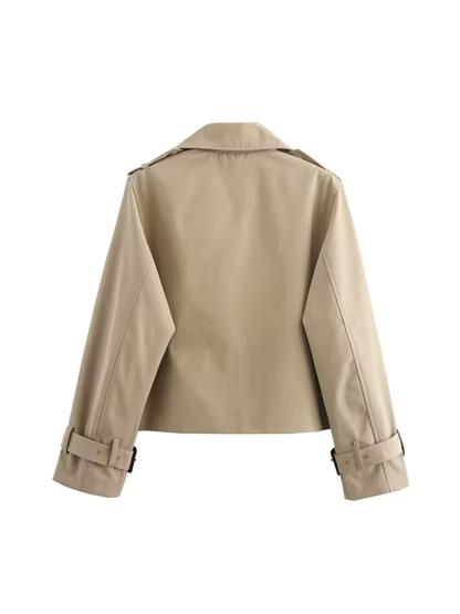 Marlies | Stylish Waterdichte Dames Trenchcoat met Ceintuur en Reverskraag