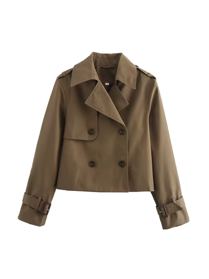 Marlies | Stylish Waterdichte Dames Trenchcoat met Ceintuur en Reverskraag