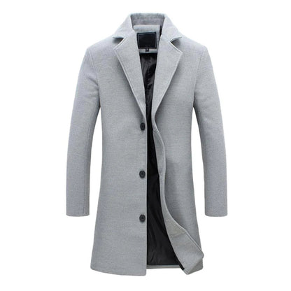 Kees | Stijlvolle Lange Winterjas voor Heren - Warm en Comfortabel