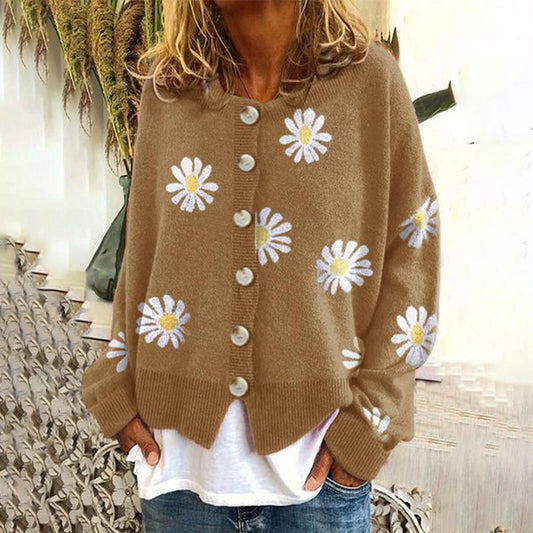 Bente | Stijlvolle Dames Cardigan met Bloemenprint | Comfortabel