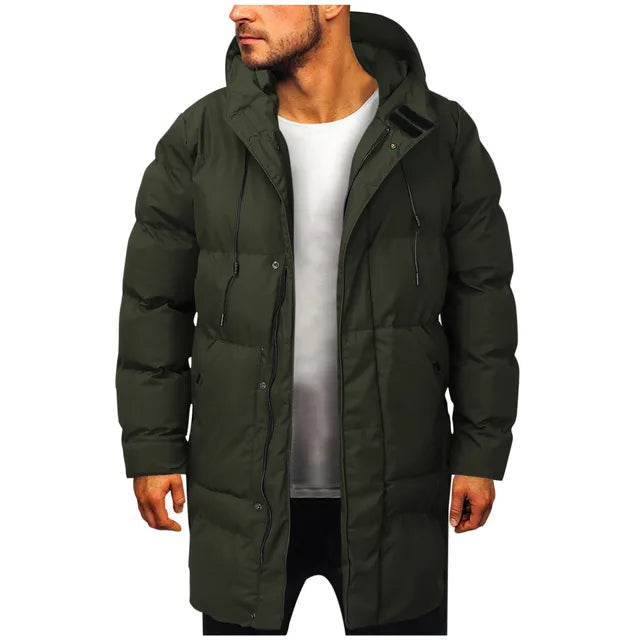 Stijlvolle Lange Winterjas voor Heren - Warm en Comfortabel