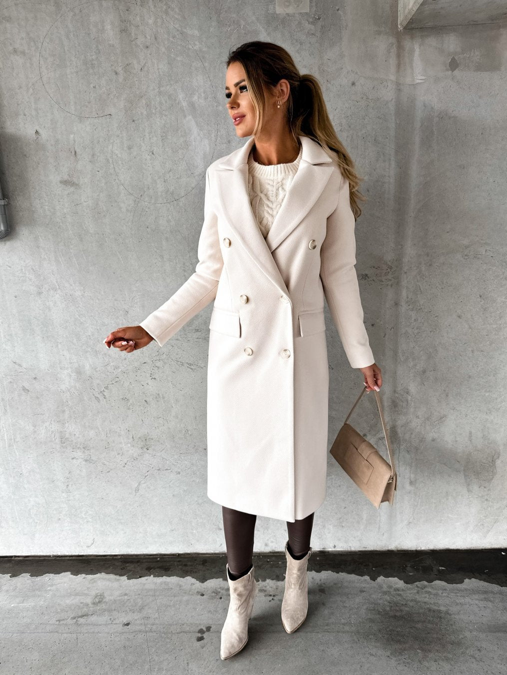 Marina | Stijlvolle Lange Damesjas met Elegante Pasvorm