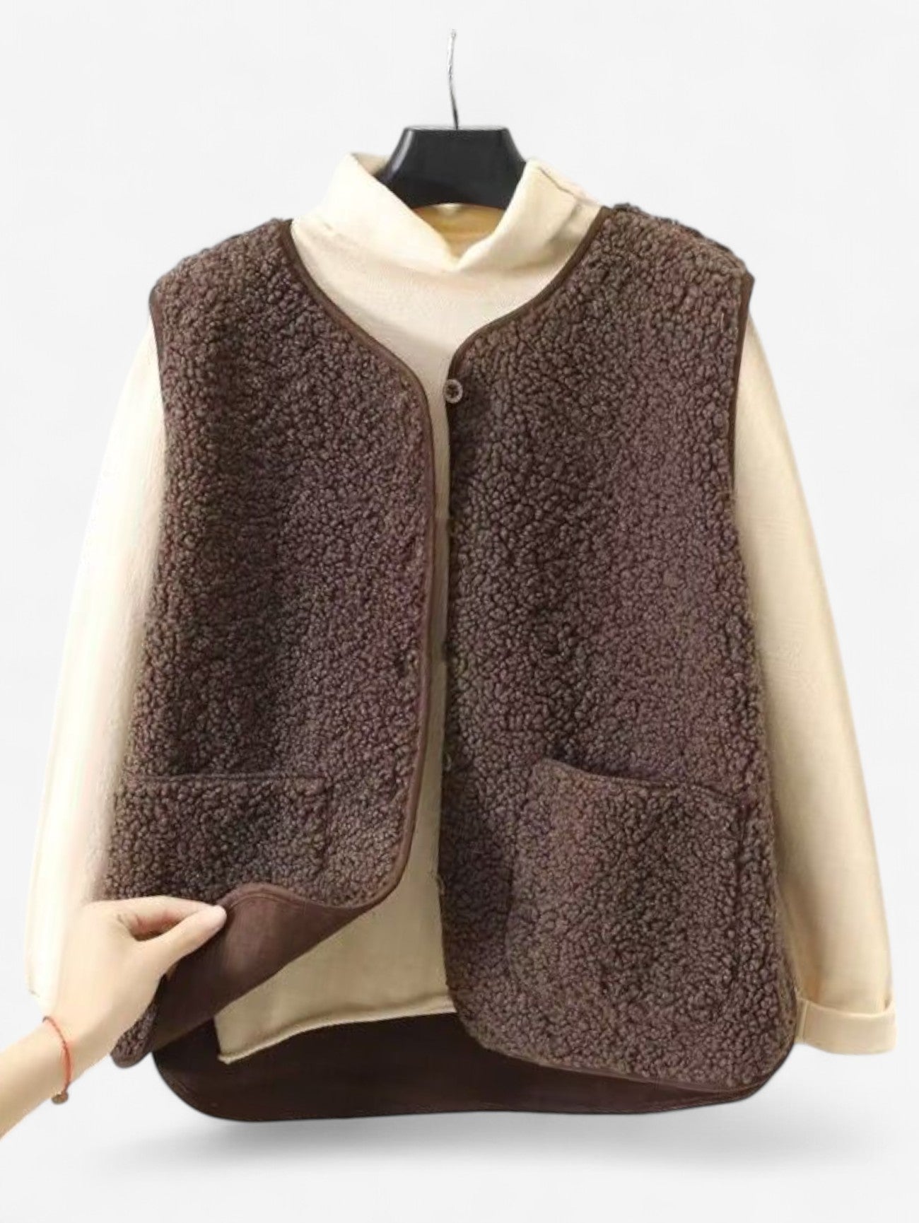 Stijlvol Dames Gilet Mouwloos met Knopen