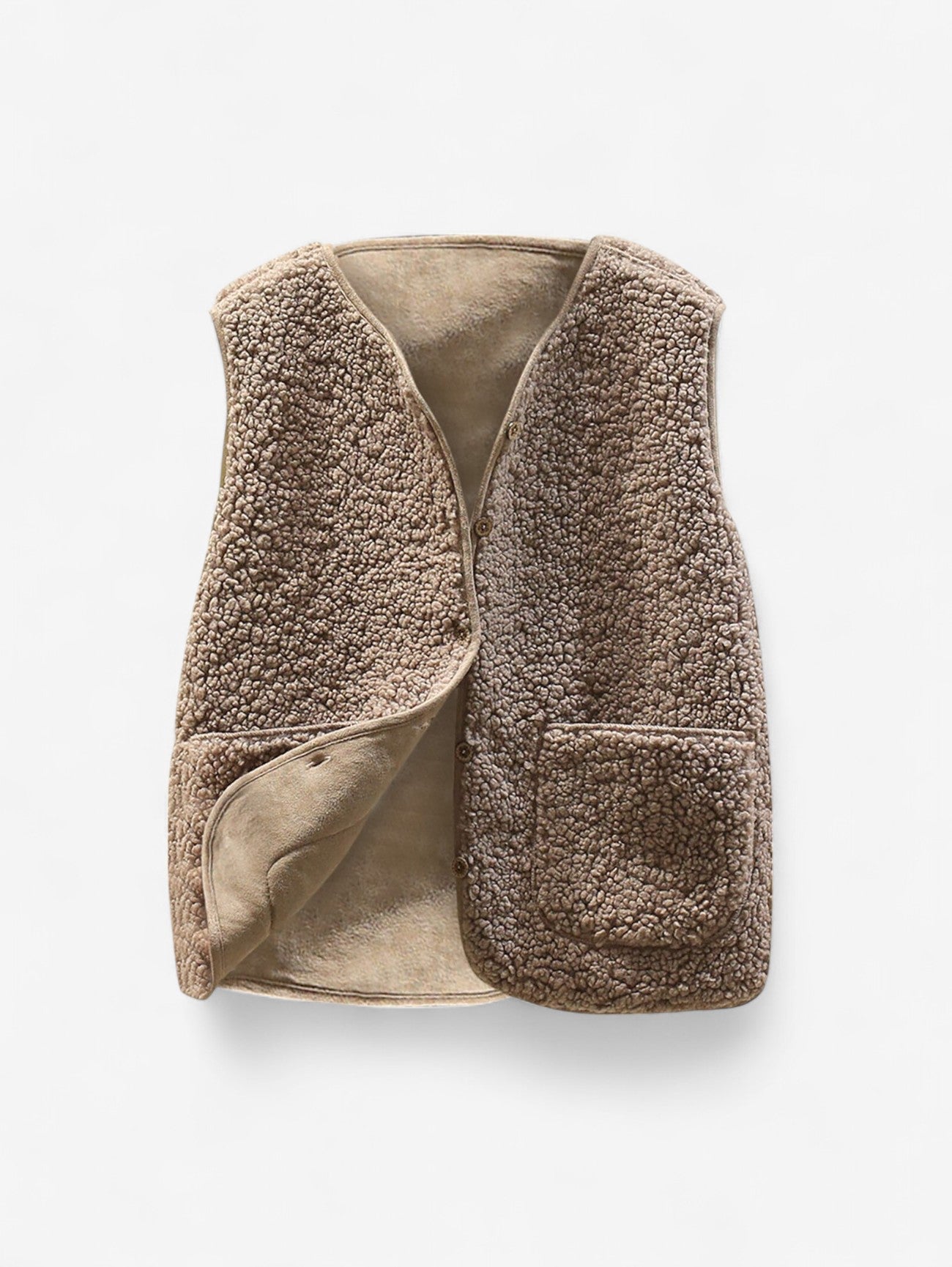 Stijlvol Dames Gilet Mouwloos met Knopen