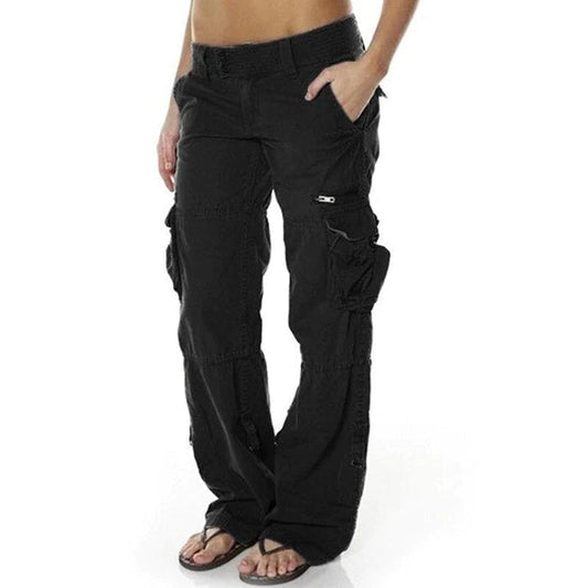Ria | Zomerse luchtige dames cargo broek met praktische zakken