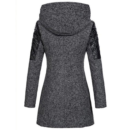 Cora | Stijlvolle Lange Dameswinterjas met Warme Capuchon