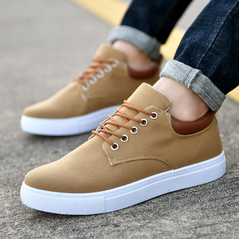 Eelco | Stijlvolle Sneakers | Comfortabele herensneakers met stevige witte zool