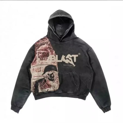 Unisex Streetwear Hoodie met Grafische Print – Oversized Pasvorm | Meerdere Kleuren