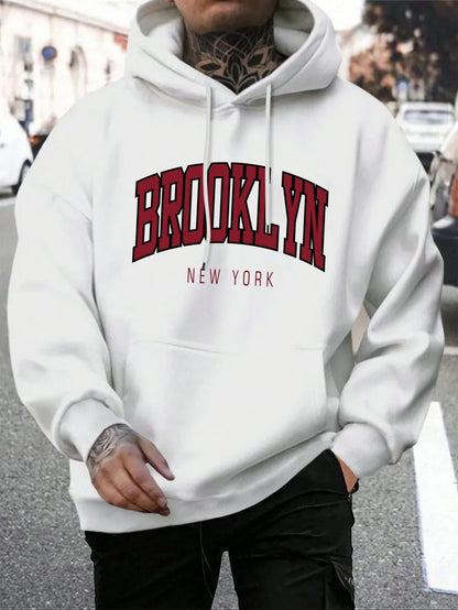 Brooklyn New York Hoodie – Unisex Oversized Sweater met Opdruk