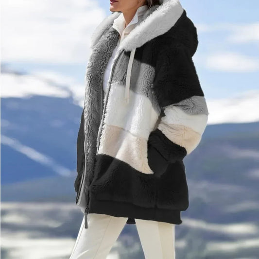 Noor | Zachte Dames Fleece Jacket | Warm Met Capuchon