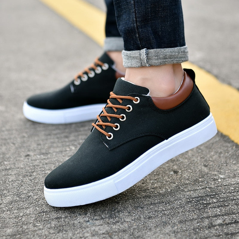 Eelco | Stijlvolle Sneakers | Comfortabele herensneakers met stevige witte zool