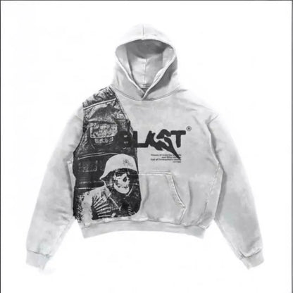 Unisex Streetwear Hoodie met Grafische Print – Oversized Pasvorm | Meerdere Kleuren