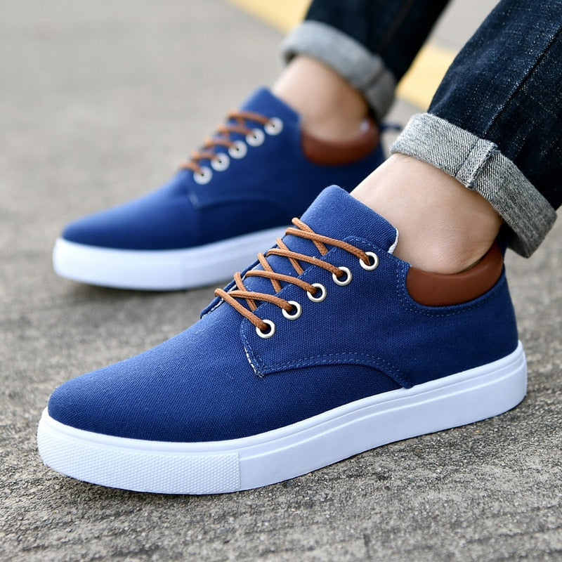 Eelco | Stijlvolle Sneakers | Comfortabele herensneakers met stevige witte zool