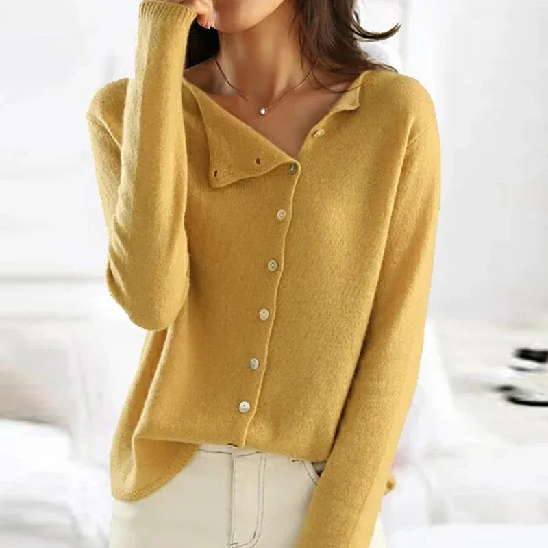 Zachte Cashmere Cardigan met Knopen voor de Herfst