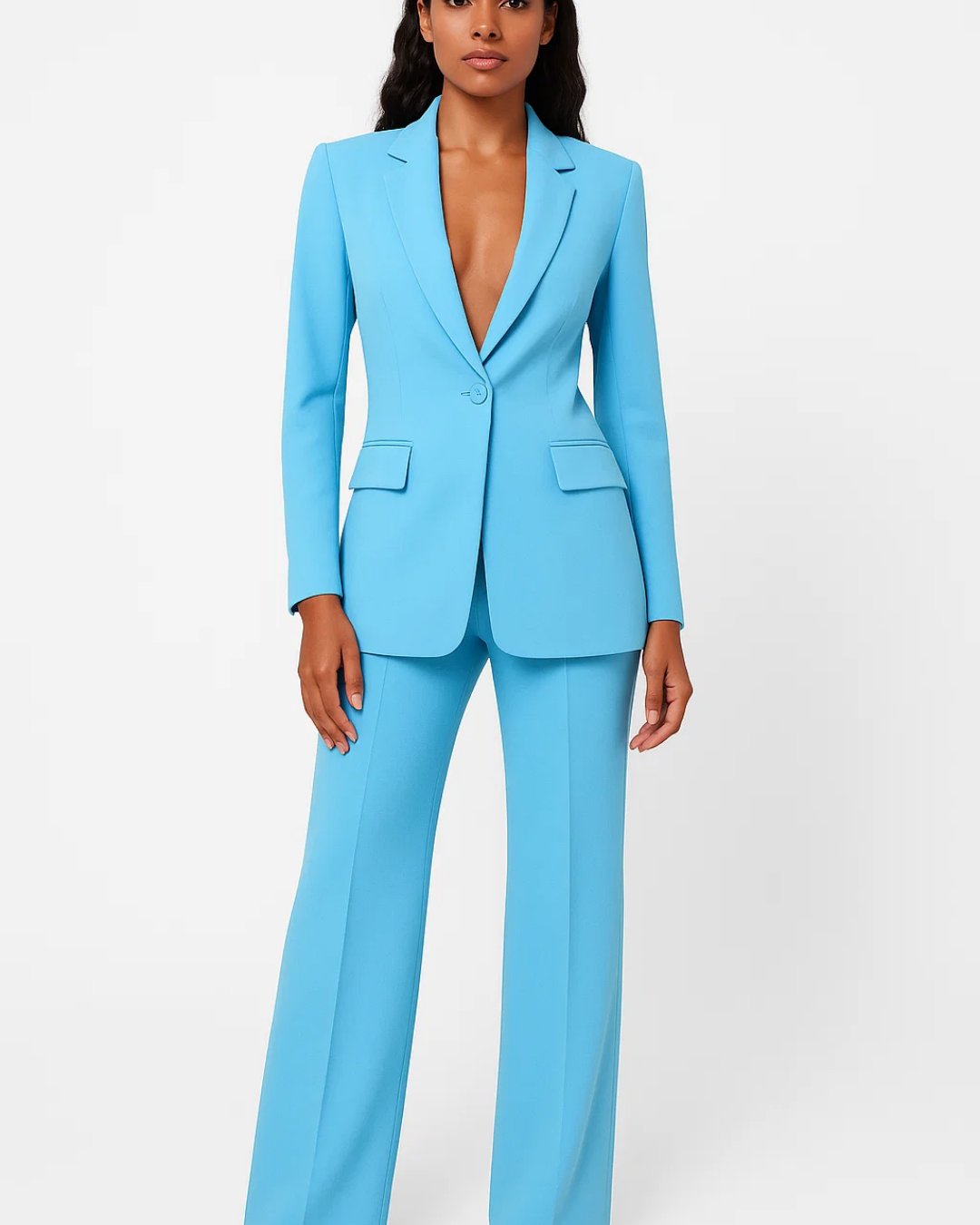 Dames Business Suit Set – Elegante Blazer en Broek voor Kantoor
