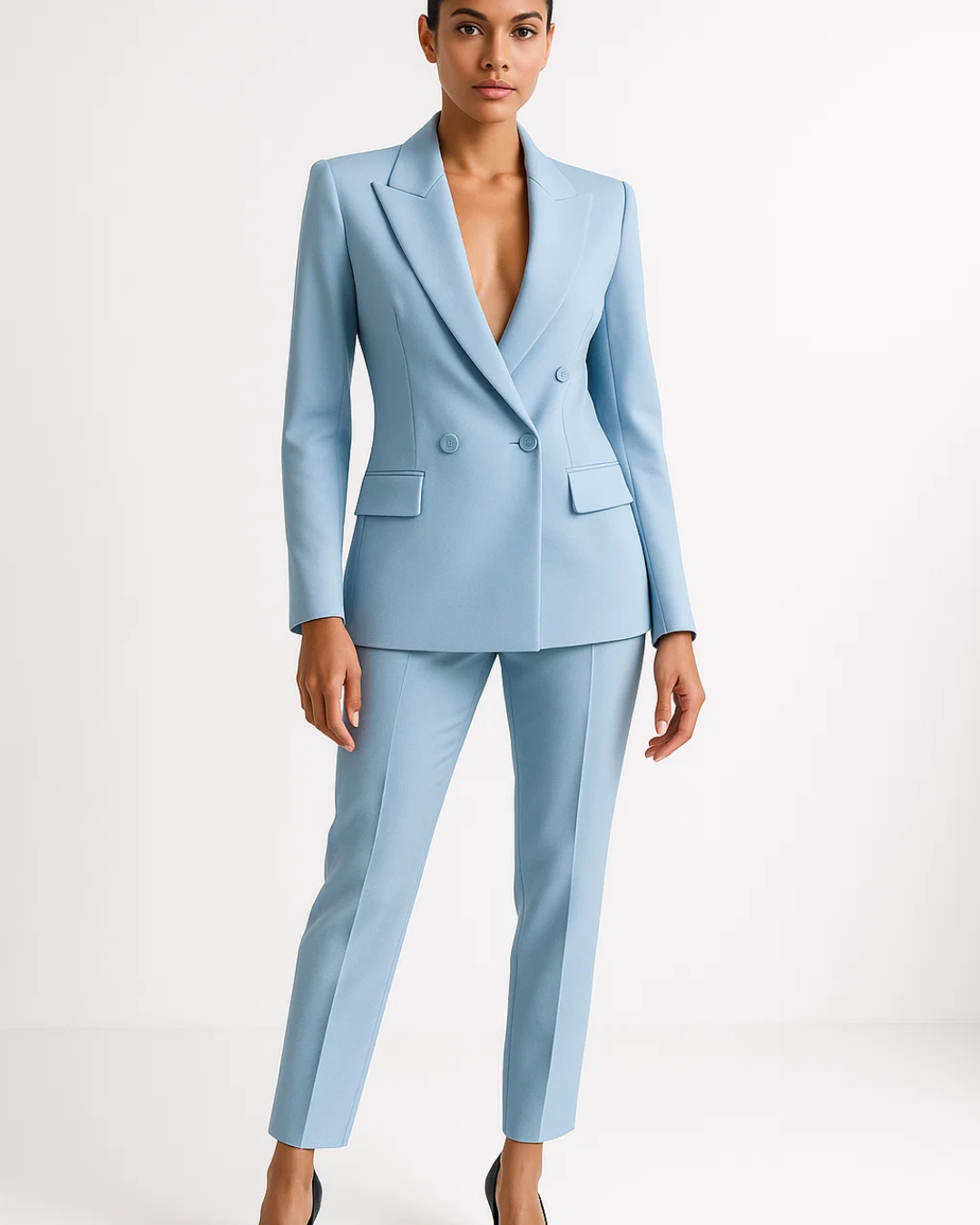 Dames Business Suit Set – Elegante Blazer en Broek voor Kantoor