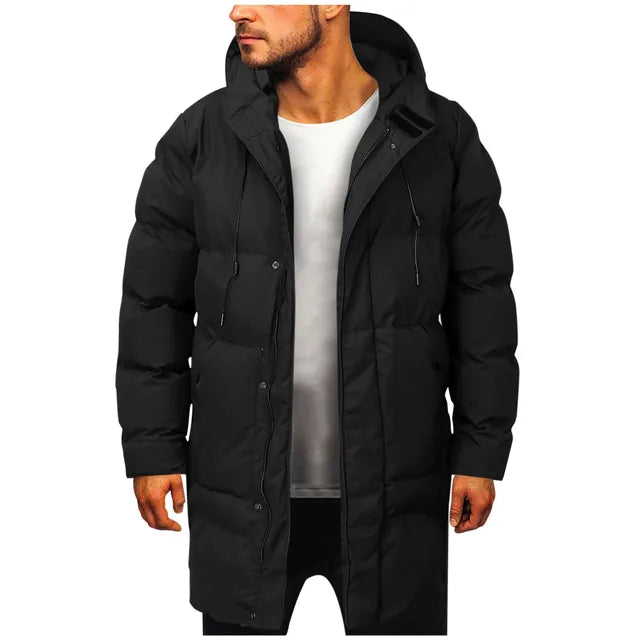 Stijlvolle Lange Winterjas voor Heren - Warm en Comfortabel