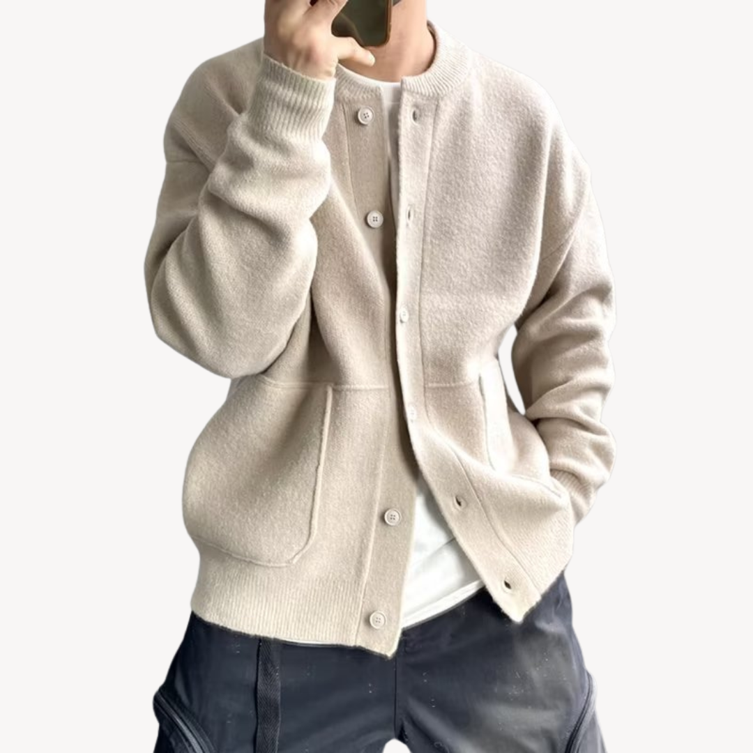 Stijlvolle Heren Cardigan van Wol met Knopen