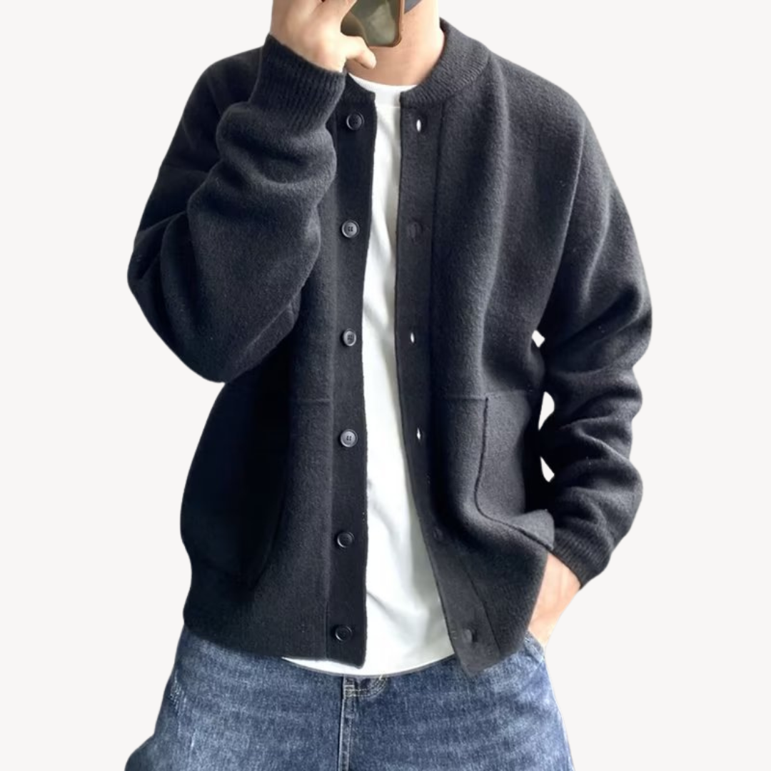 Stijlvolle Heren Cardigan van Wol met Knopen