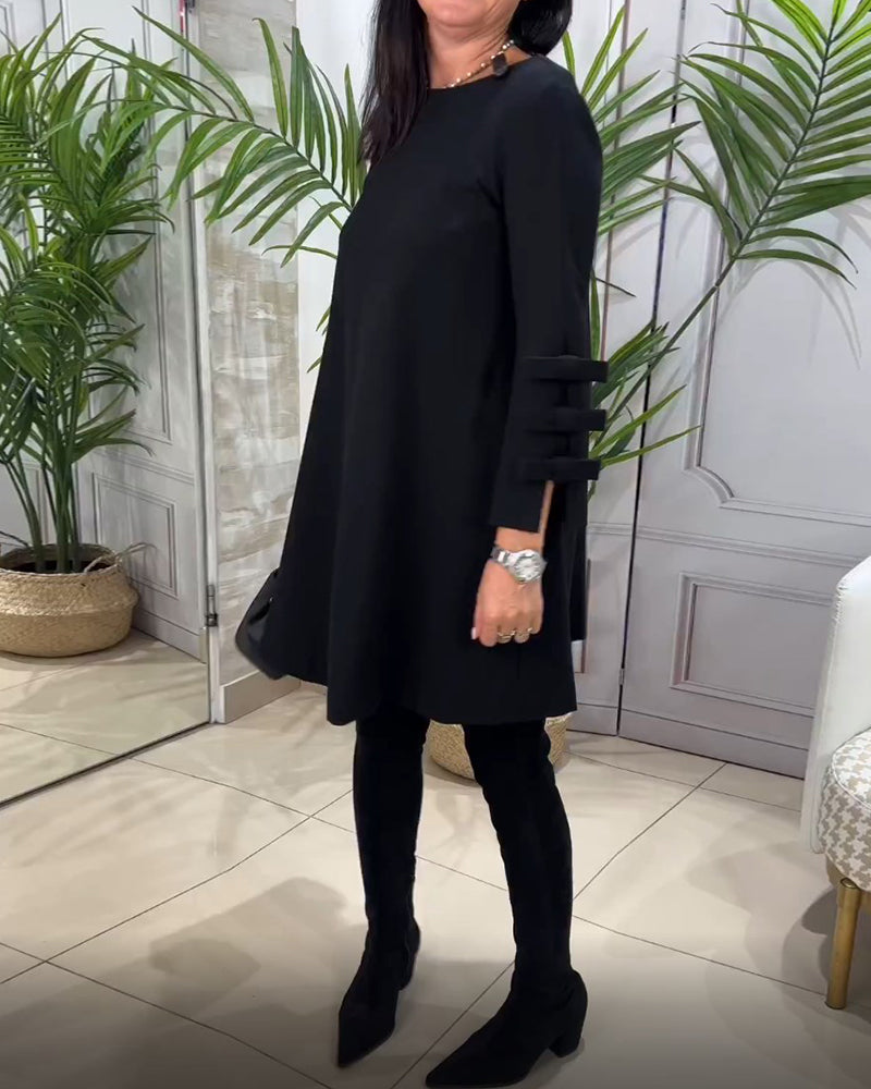 Rika | Stijlvolle lange mouwen casual jurk