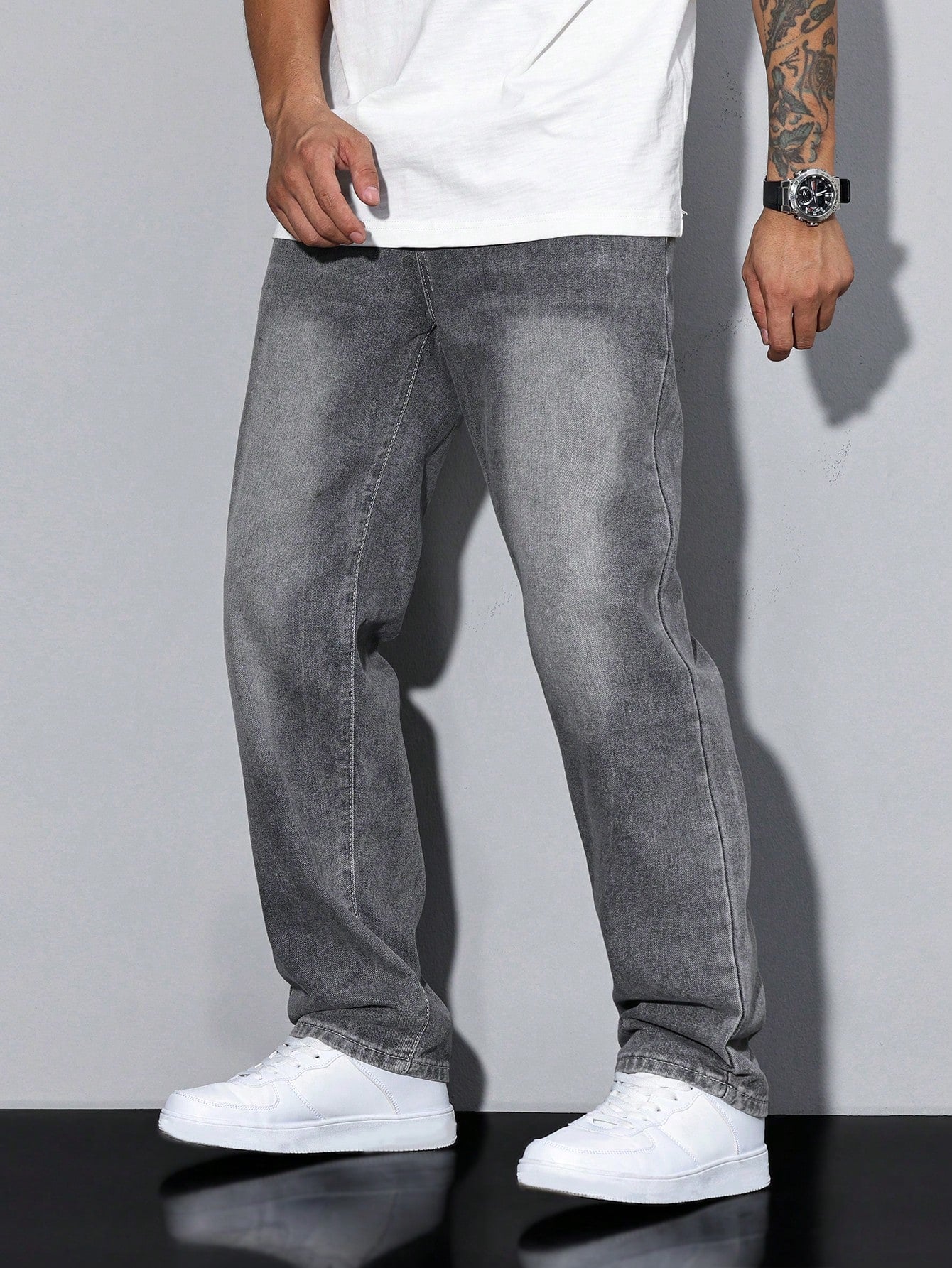 Rutger | Stijlvolle Effen Casual Heren Jeans