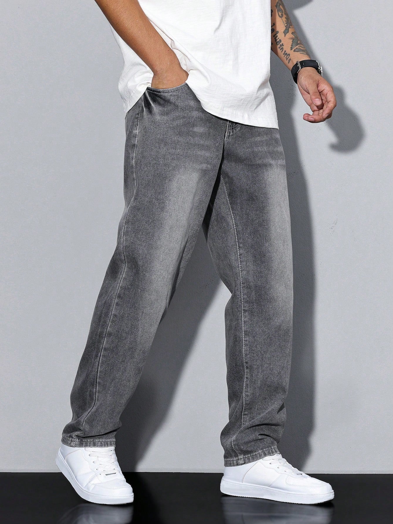 Rutger | Stijlvolle Effen Casual Heren Jeans
