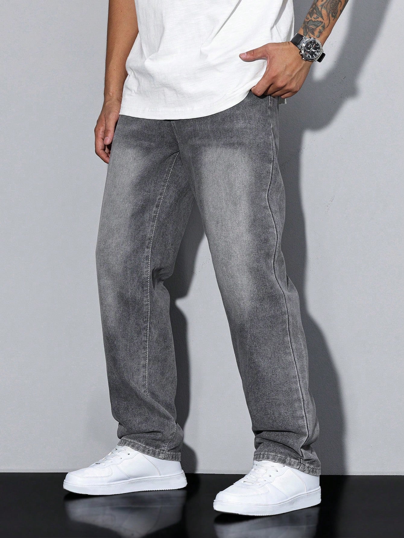 Rutger | Stijlvolle Effen Casual Heren Jeans