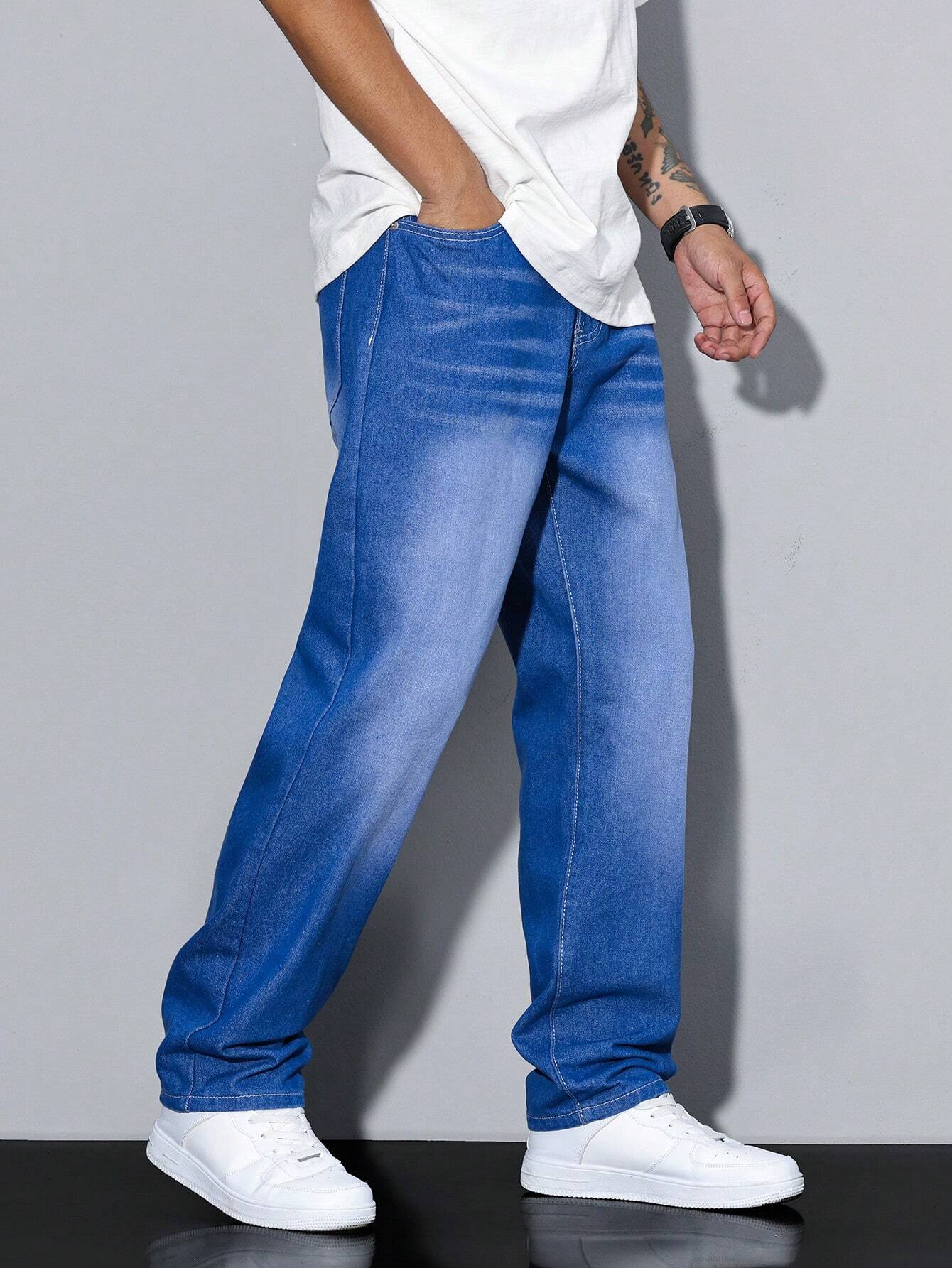 Rutger | Stijlvolle Effen Casual Heren Jeans